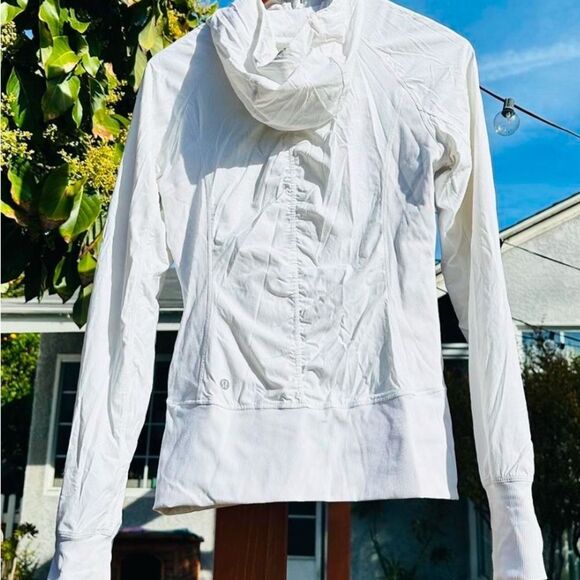 Lululemon White  Zip-Up Hoodie Jacket Reversible - Picture 5 of 8